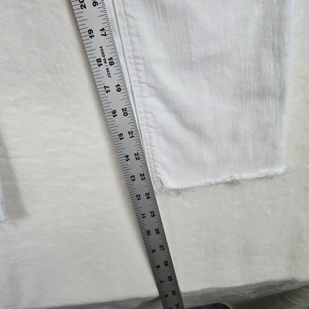 J Crew 9" Demi Boot Crop Jeans White Womens size 25 0694 - Picture 9 of 11